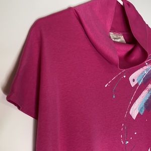 Cool Sheath Relaxed Turtleneck Dress